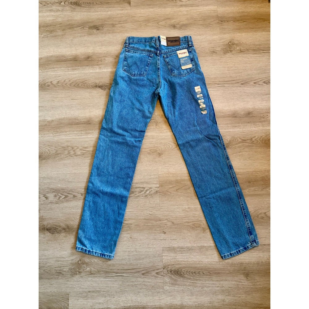 Wrangler Rugged Wear Classic Fit Mens Jeans 29x34 M Wash Blue Denim 1039902RI - Picture 4 of 6
